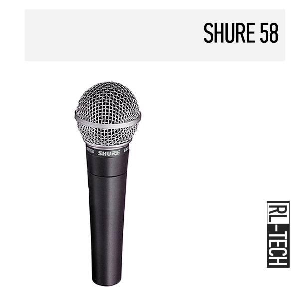 Прокат шнурового микрофона shure sm58